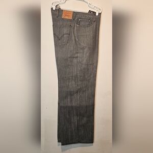 💙Levi’s 569 Loose Straight  Jeans Mens 44x32 Wide Leg, Gray 💛💙